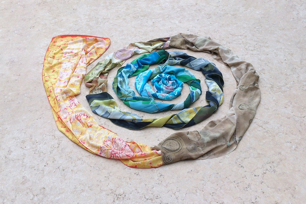 Silk scarf spiral in Athens